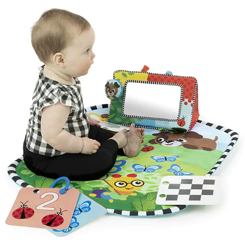 Discovery Garden χαλάκι δραστηριοτήτων & καθρέφτης BABY EINSTEIN  