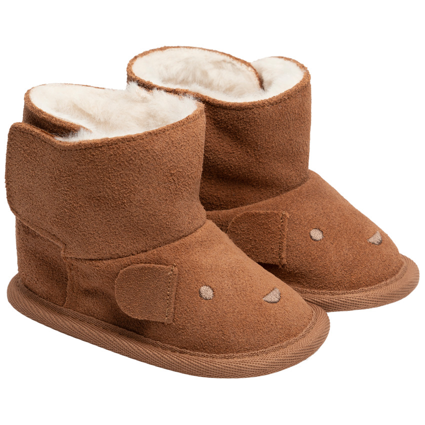 Μποτάκια με φούτερ και αυτοκόλλητο με 3D αυτιά για μωρό αγόρι 