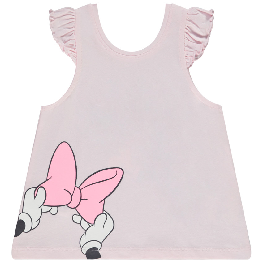 Αμάνικο μπλουζάκι prints Minnie Disney για bebe κορίτσι 