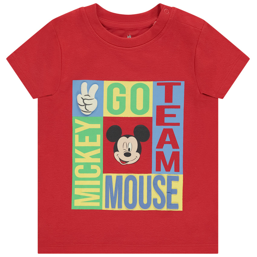 Κοντομάνικο μπλουζάκι print Mickey Disney για bebe αγόρι 