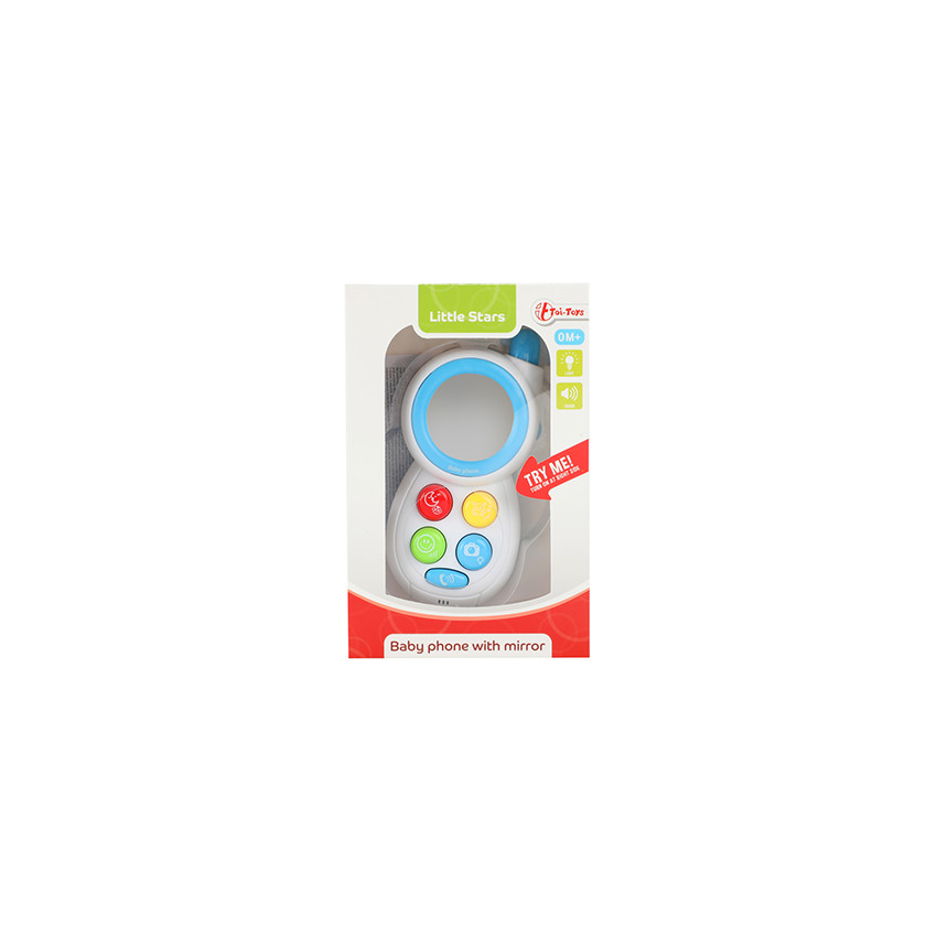 Βρεφικό Τηλέφωνο Με Φως, Ηχο & Καθρεύτη Little Stars Baby 