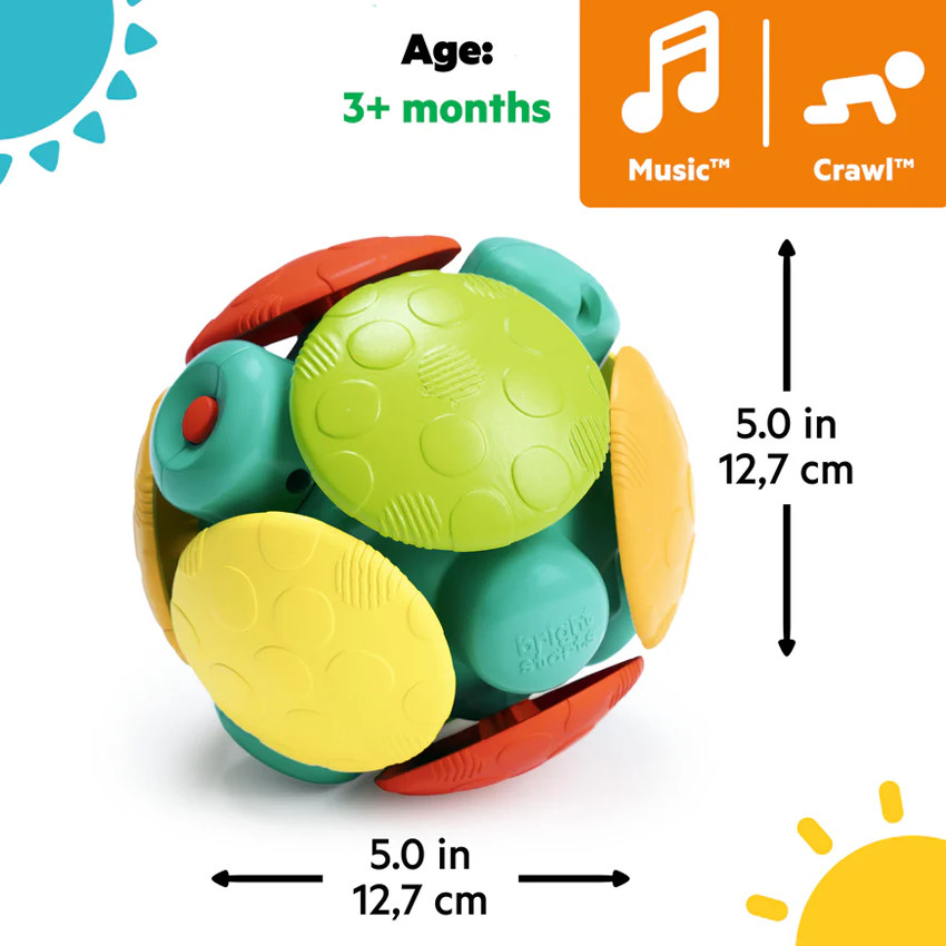 JOUET DIVERS 1ER AGE BALLE D'ACTIVITE WOBBLE BOBBLE 