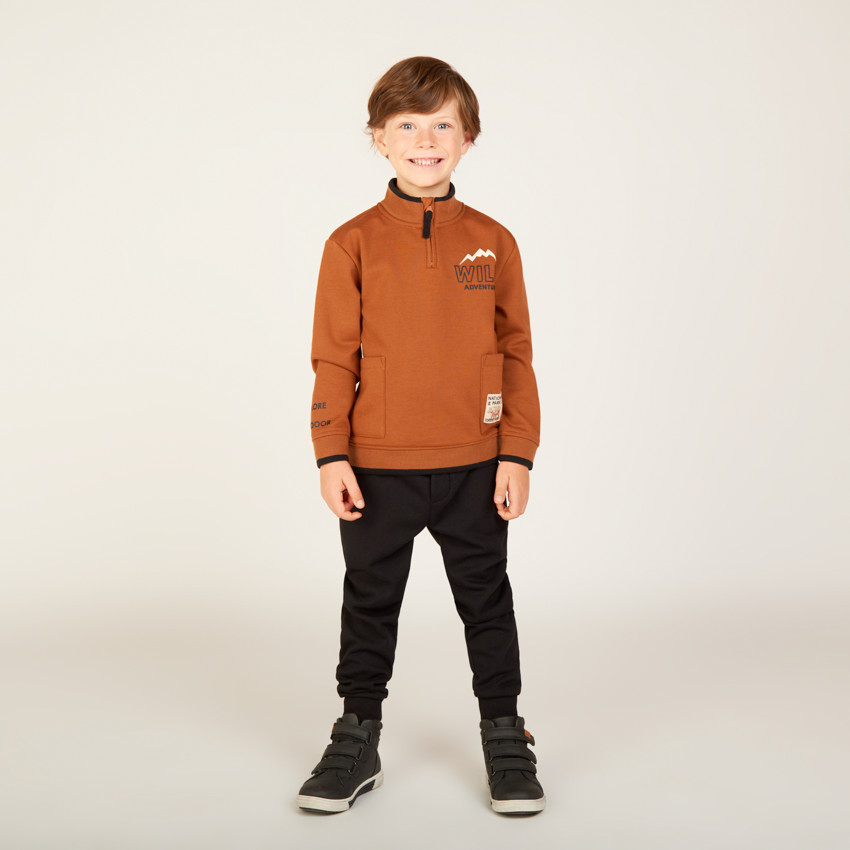 Ensemble jogging molleton doublé velours pour garçon 