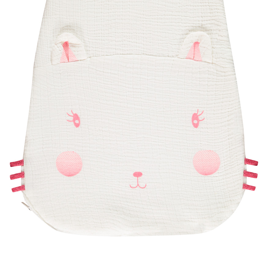 Υπνόσακος χωρίς μανίκια από βαμβακερή γάζα TOG 3.5 - Chat 