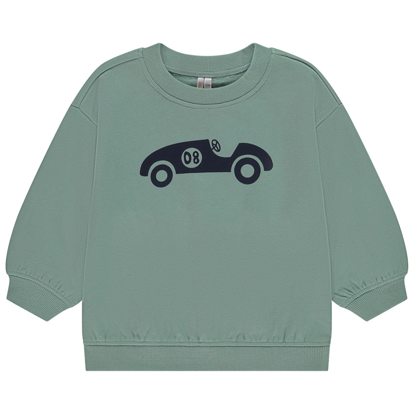 Φούτερ molleton oversized με φαντεζί σχέδιο για bebe αγόρι 