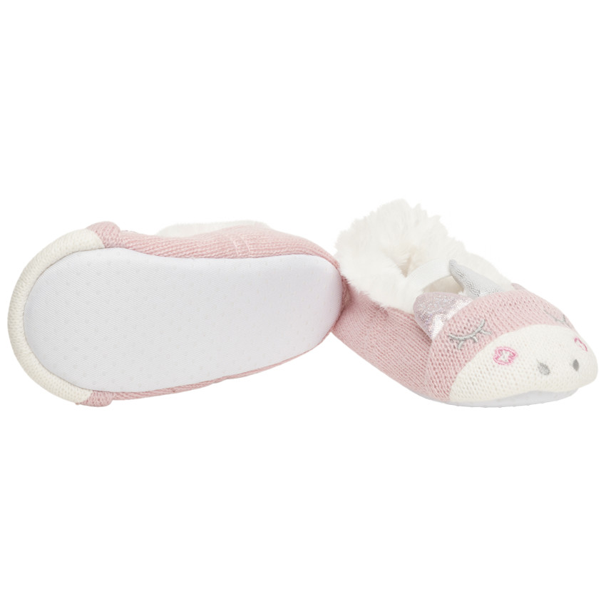 Βρεφικά παπουτσάκια πλεκτή για bebe κορίτσι σχέδιο μονόκερος 