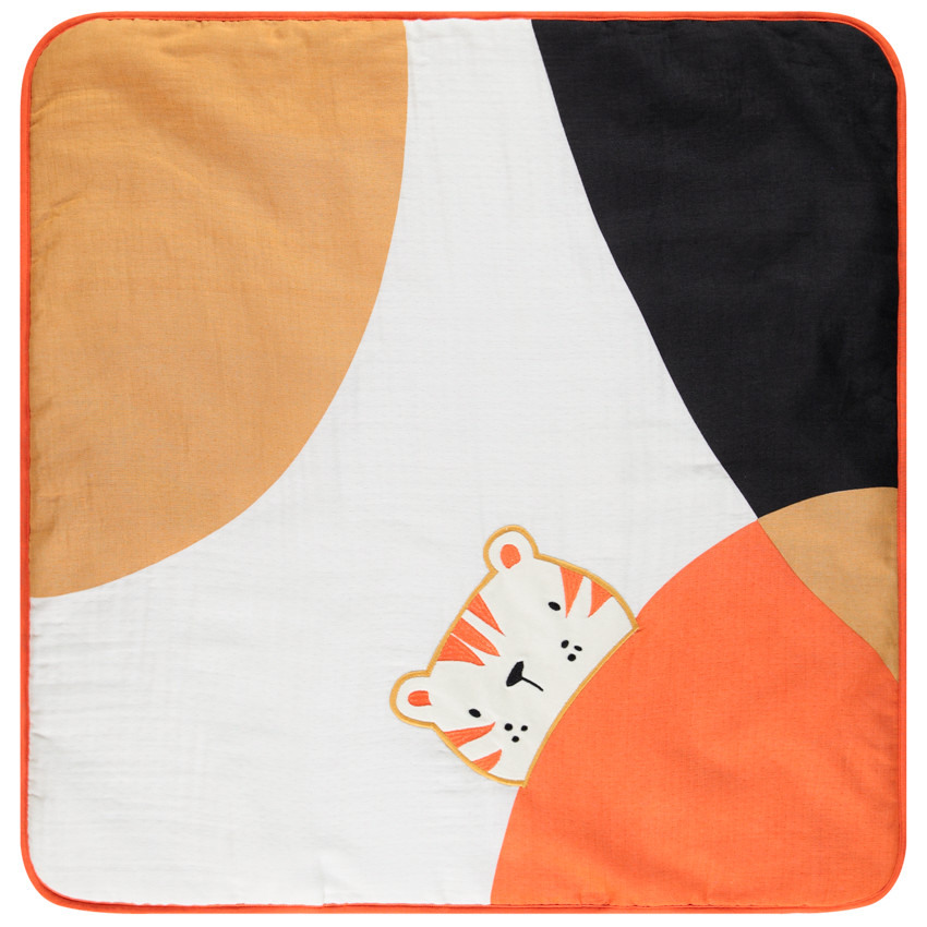 Couverture en coton avec motif lion 