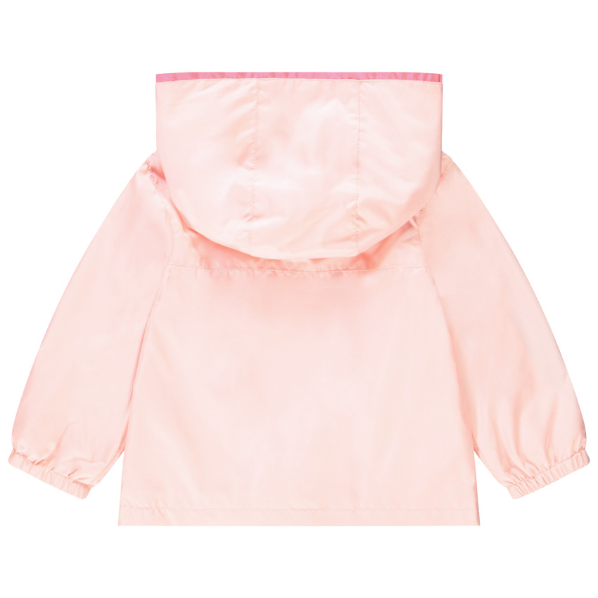 Aντιανεμικό με κουκούλα ροζ clair για bebe κορίτσι 