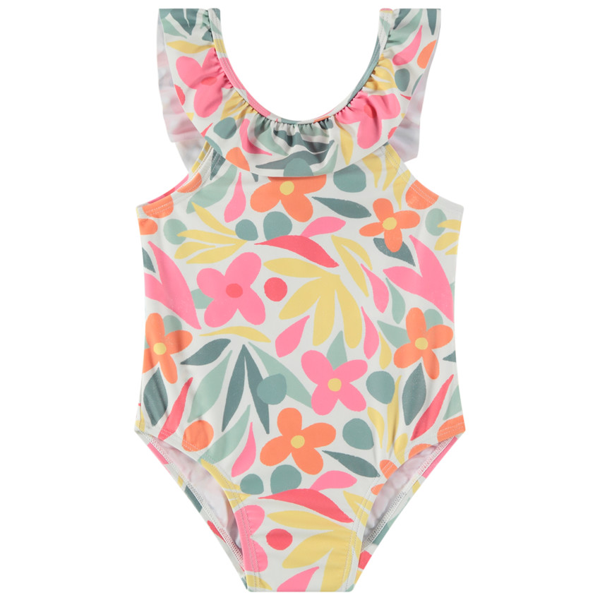 Μαγιό 1 κομμάτι με σχέδιο λουλούδια για bebe κορίτσι 