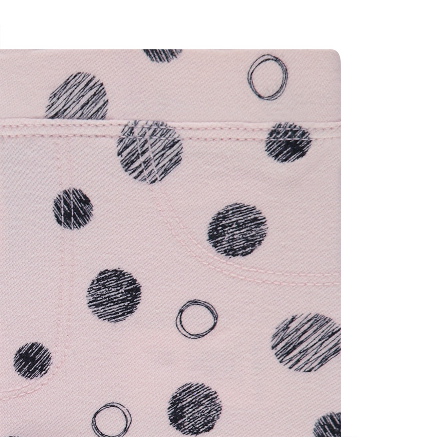 Ζέρσεϊ κολάν με πουά μοτίβο 