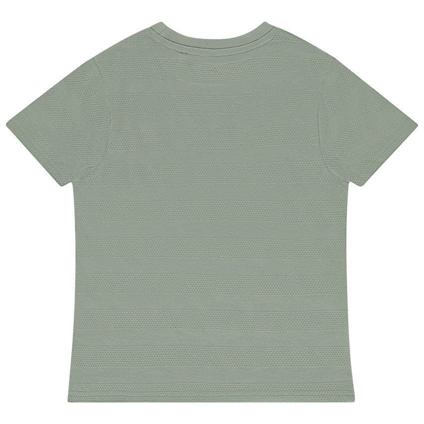 Κοντομάνικο μπλουζάκι μονόχρωμο με τσέπη για αγόρι 