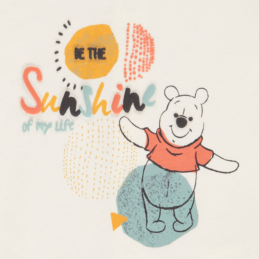 Ensemble gilet en bouclette + t-shirt Winnie l'Ourson + pantalon pour bébé garçon 