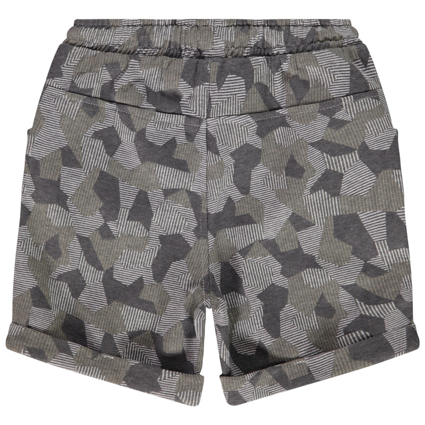 Βερμούδα από molleton με σχέδιο camouflage για αγόρι 