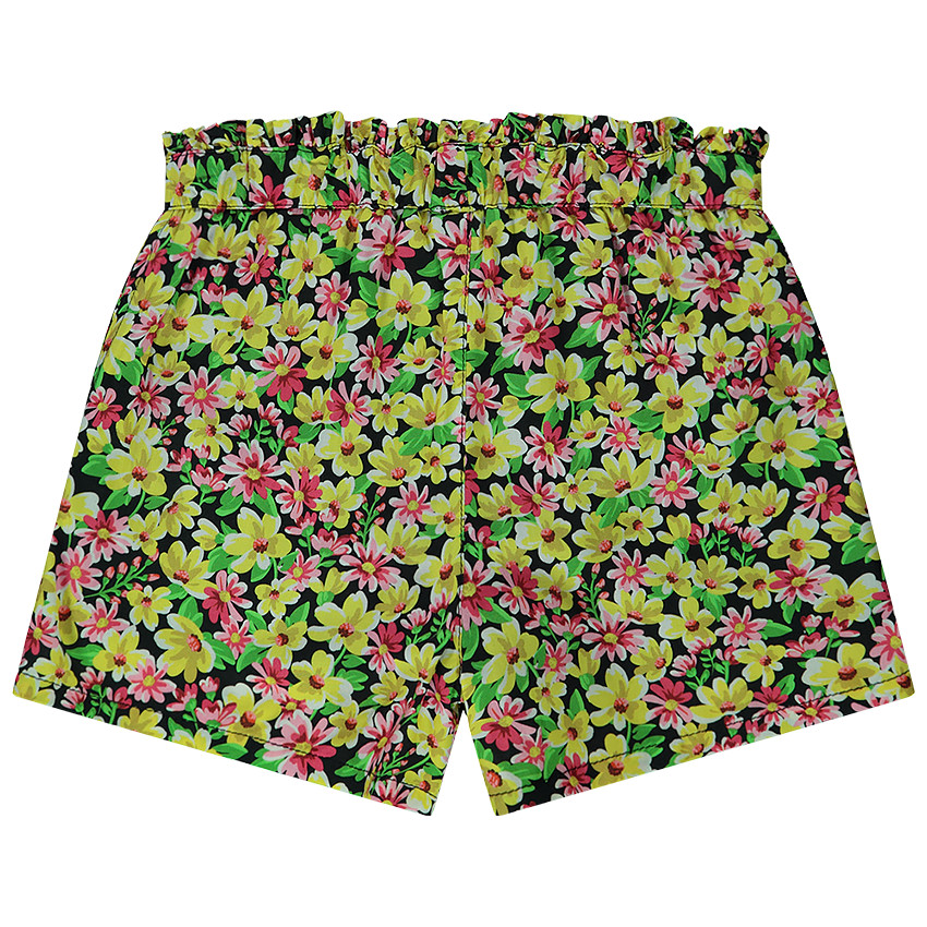 Short imprimé fleuri pour fille 