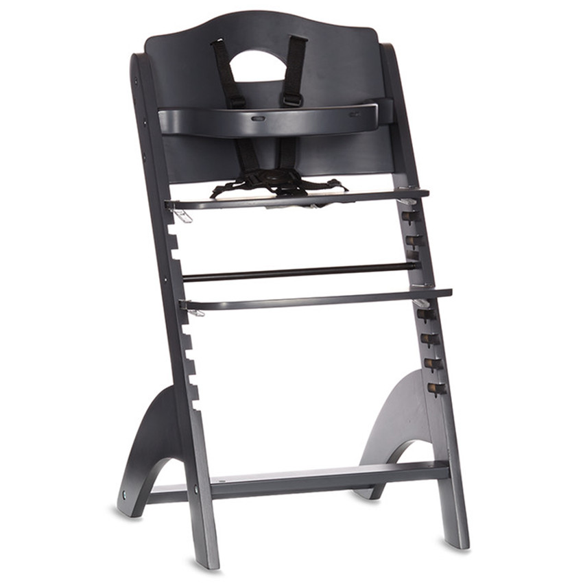 Εξελιγμένη καρέκλα φαγητού Zeta 2 με δίσκο - Γκρι ανθρακί 