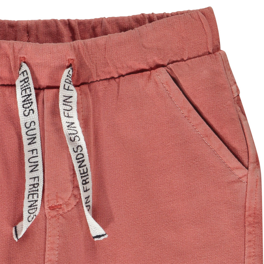 Βερμούδα από molleton μονόχρωμο για bebe αγόρι 