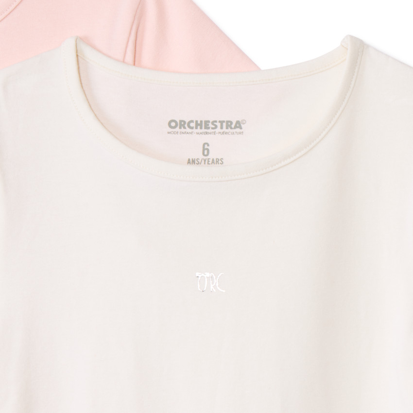 Σετ 3 κοντομάνικα κορμάκια jersey για κορίτσι 