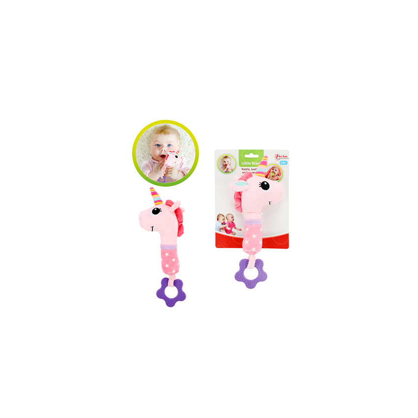 Βρεφική Κουδουνίστρα Με Μασητικό & Ηχο “Μονόκερος” Little Stars  