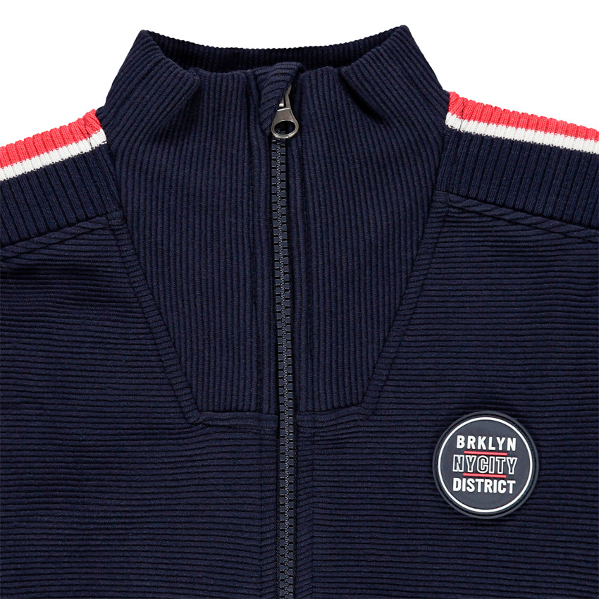 Ζακέτα molleton ottoman με badge  