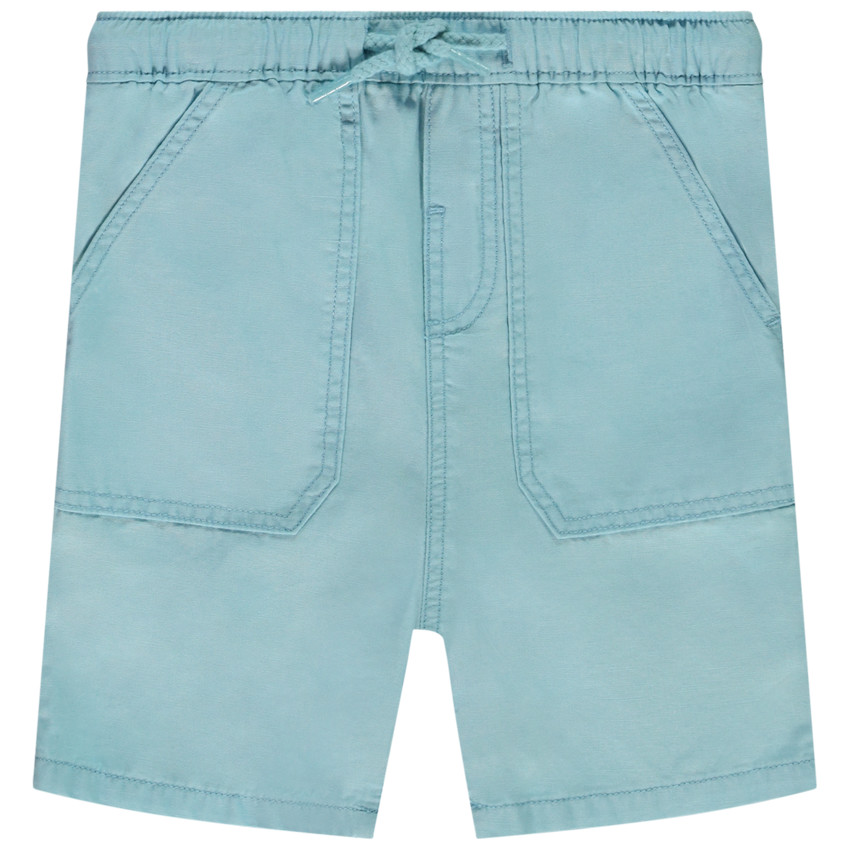 Βερμούδα μονόχρωμη υφασμάτινη για bebe αγόρι  Additional Βερμούδα μονόχρωμη υφασμάτινη για bebe αγόρι