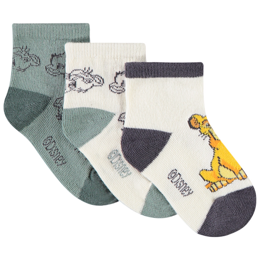 Lot de 3 paires de chaussettes Simba Disney pour bébé garçon 