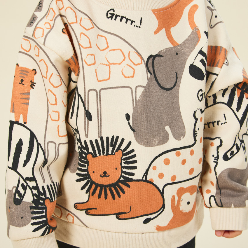 Σετ φόρμας με σχέδιο σαφάρι για μωρό αγόρι 