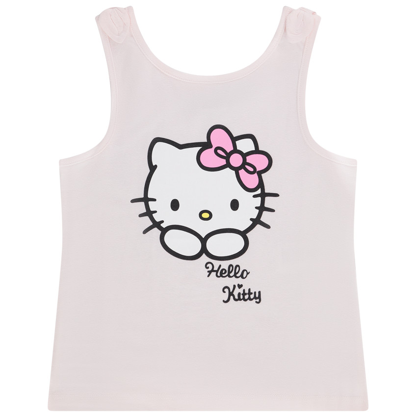 Αμάνικο μπλουζάκι από jersey print Hello Kitty για κορίτσι 