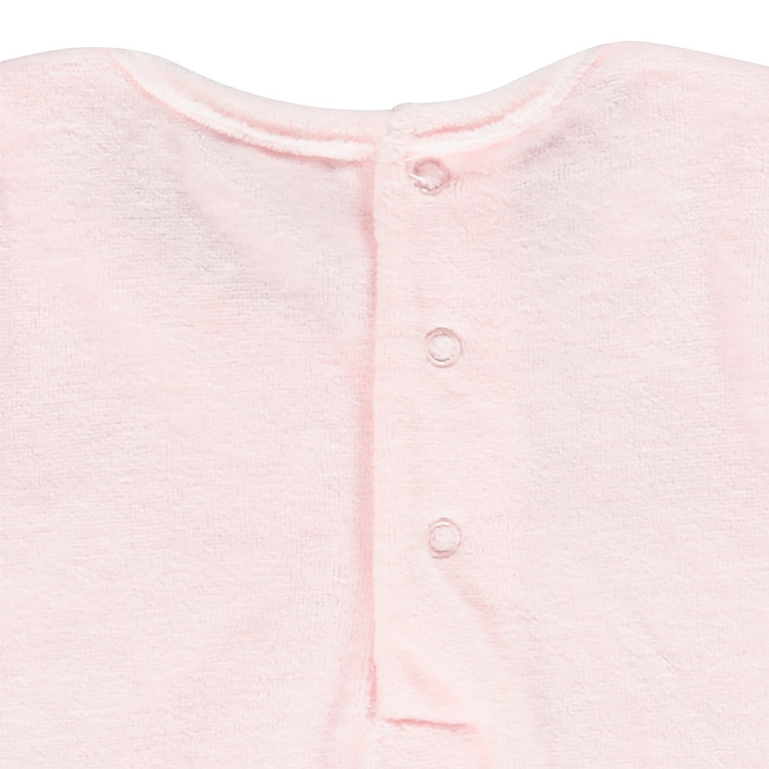 Πιτζάμα βελουτέ με μήνυμα για bebe κορίτσι 