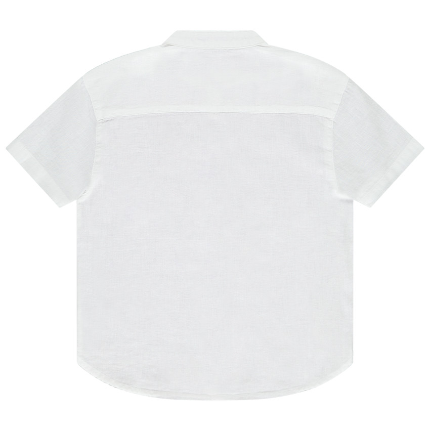 Πουκάμισο κοντομάνικο μονόχρωμο με γιακά mao 