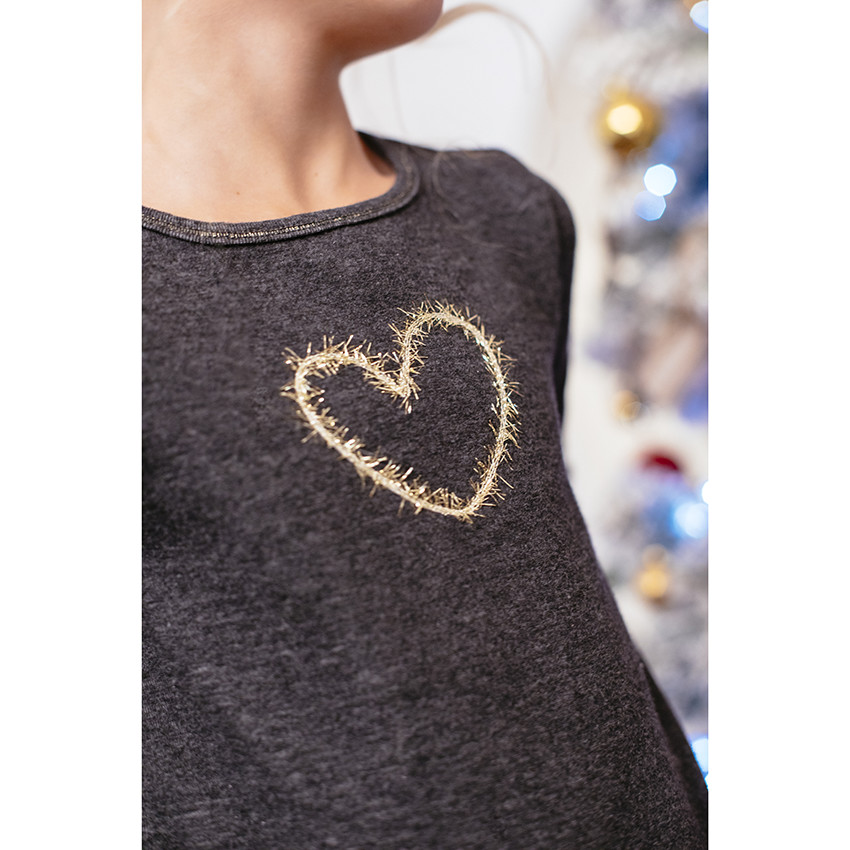 Φόρεμα μακρυμάνικο 2 σε 1 molleton 