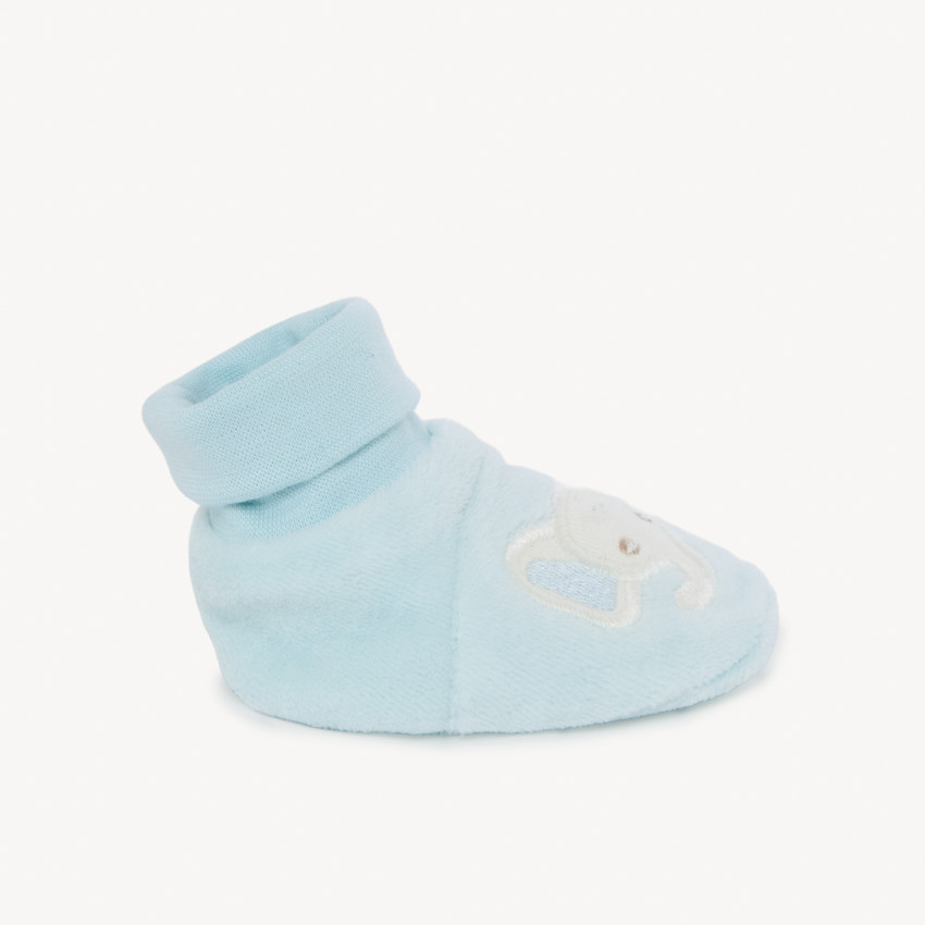 Βρεφικά παπουτσάκια ελέφαντας από βελουτέ για bebe αγόρι 