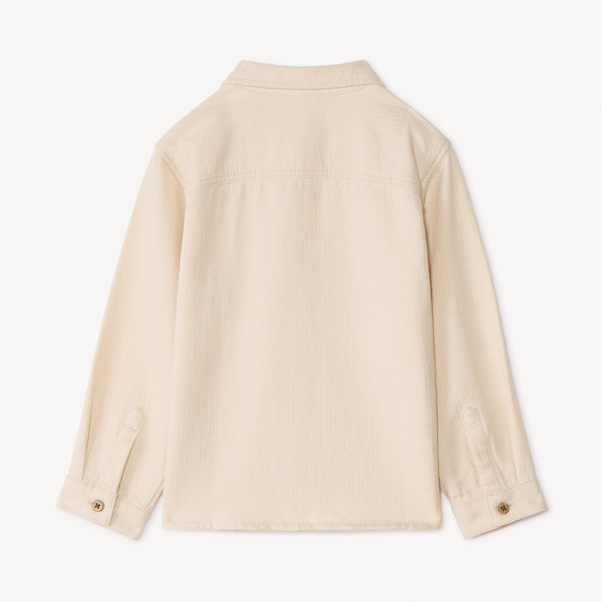 Πουκάμισο με μακριά μανίκια, μονόχρωμο για μωρό αγόρι 