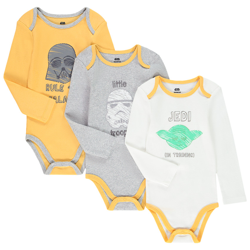 Σετ από 3 bodies μακρυμάνικα Star Wars για bebe αγόρι  Additional Σετ από 3 bodies μακρυμάνικα Star Wars για bebe αγόρι