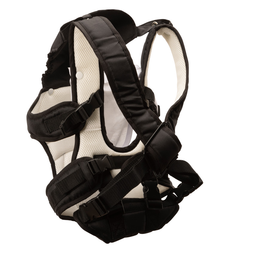 Μάρσιπος με ενσωματωμένο σαλιάρα μαύρος/μπεζ 