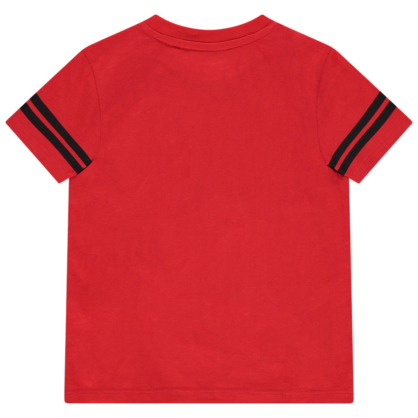 Κοντομάνικη βαμβακερή μπλούζα με στάμπα αυτοκινητάκι Κεραυνό Μακουίν 