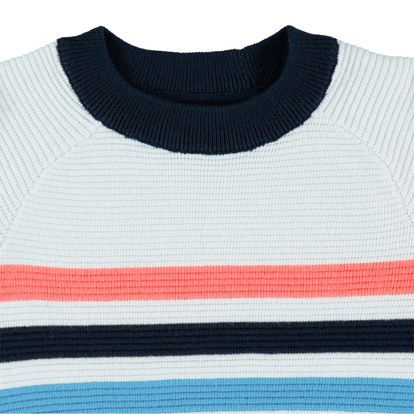 Πουλόβερ πλεκτό στυλ "ottoman" με ρίγες  