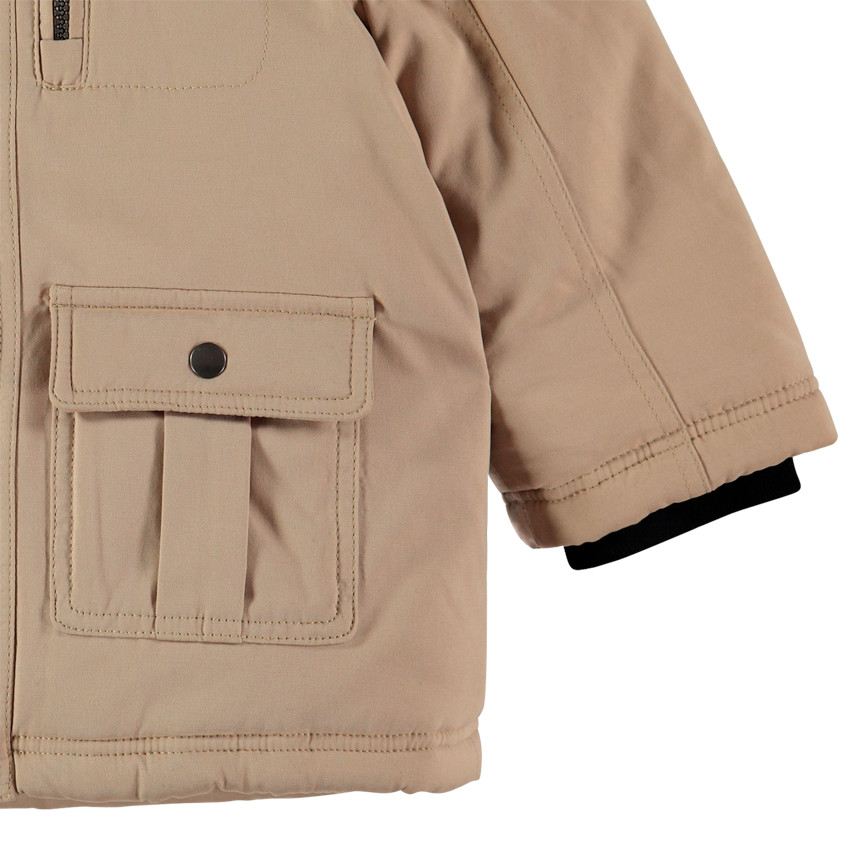 Parka à poches et capuche doublée sherpa  Additional Parka à poches et capuche doublée sherpa