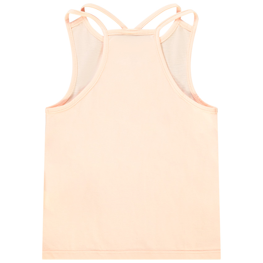 Αμάνικο μπλουζάκι από jersey με φαντεζί σχέδιο για κορίτσι 