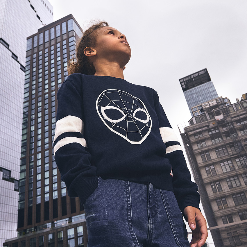 Πλεκτό πουλόβερ Spider-Man Marvel για αγόρι 