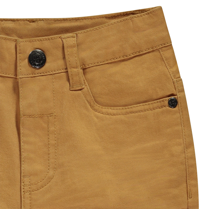 Παντελόνι twill μονόχρωμο με εφέ τσαλακωμένο αγόρι 