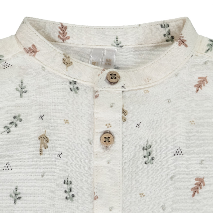 Σετ 2 τμχ. με κεντημένη σαλοπέτα για μωρό αγόρι 