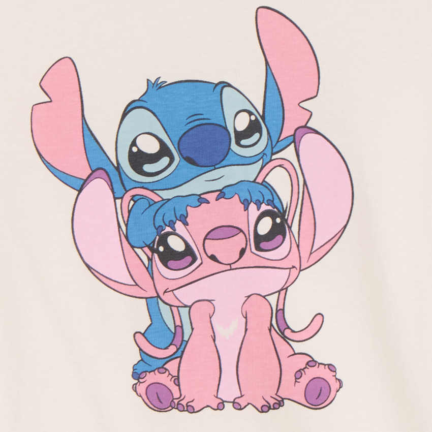T-shirt με κοντά μανίκια Stitch & Angel Disney κορίτσι 