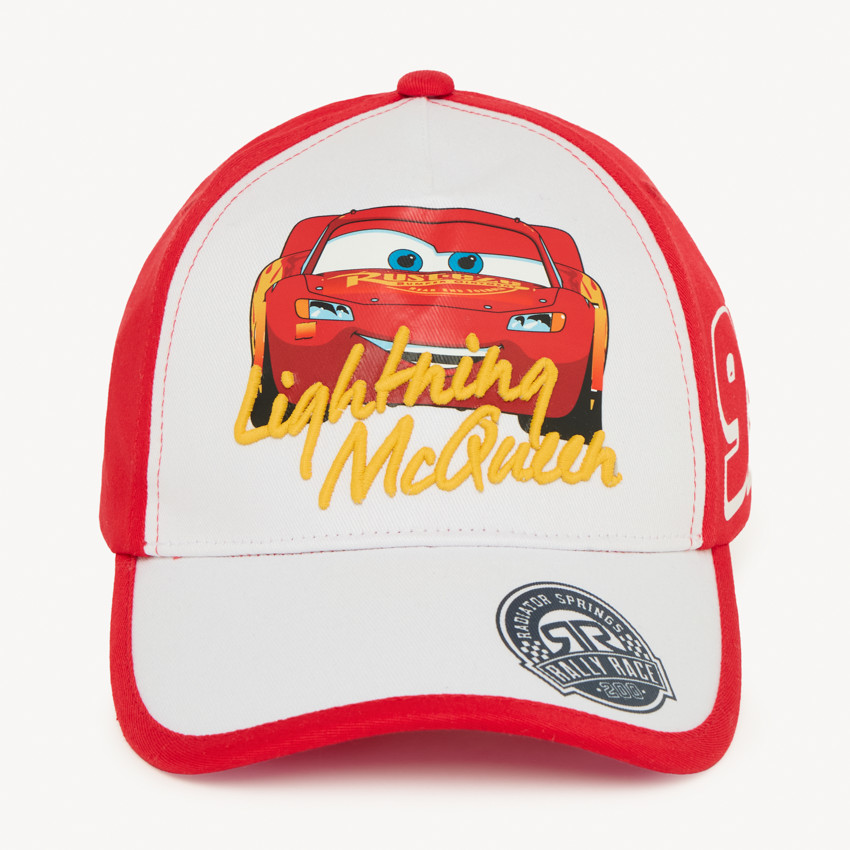 Καπέλο εκρού με διχρωμία Flash McQueen Disney-Pixar αγόρι 