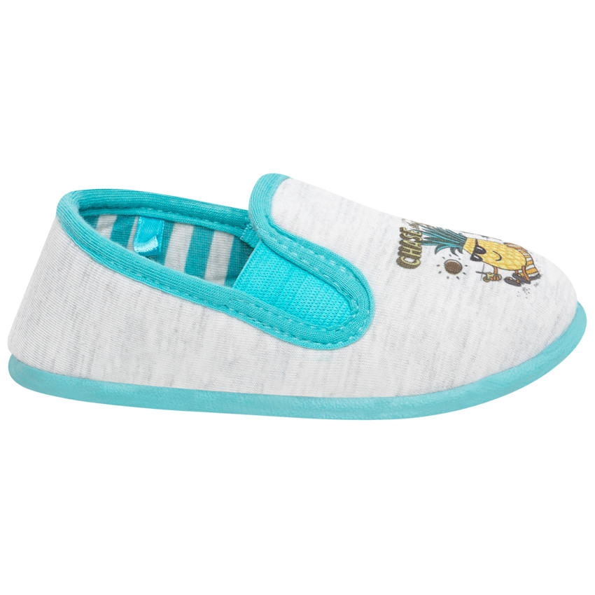 Παντοφλάκια χαμηλά με σχέδιο ανανά για bebe αγόρι 