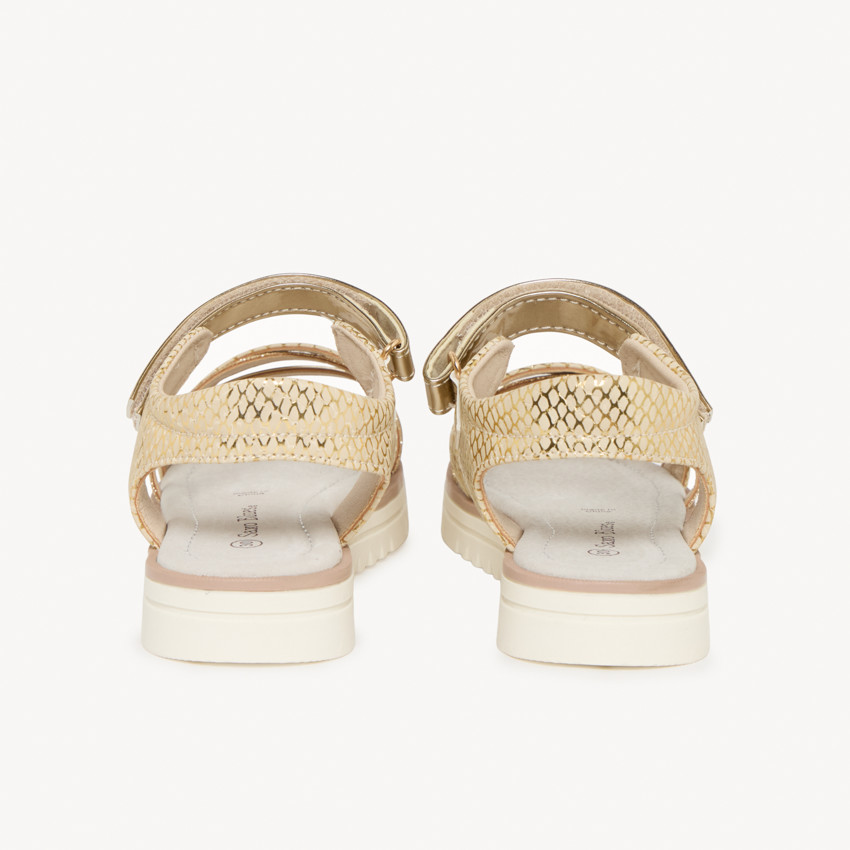 Σανδάλια με εφέ φιδιού και ενισχυμένες σόλες για κορίτσι 