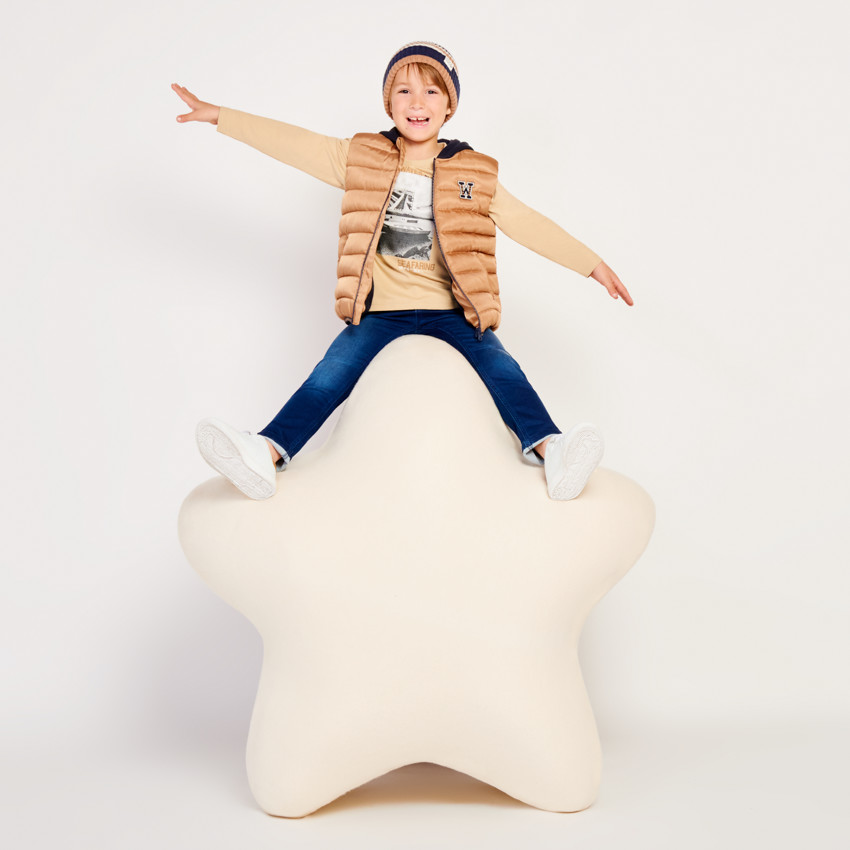 Jean effet denim à poches contrastantes pour garçon  