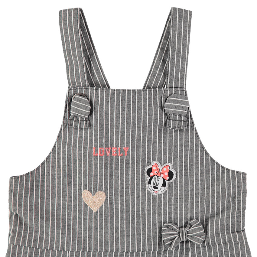 Κοντή σαλοπέτα με κάθετες ρίγες και μοτίβα Μίνι της Disney 