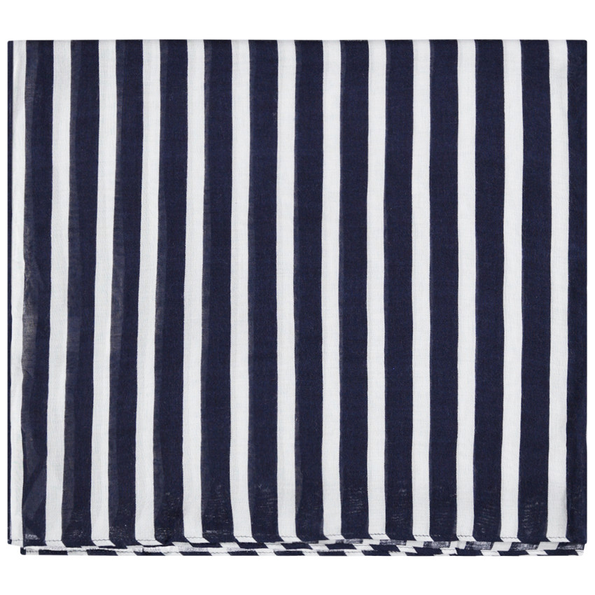 Βουάλ φουλάρι με ρίγες σε αντίθεση 