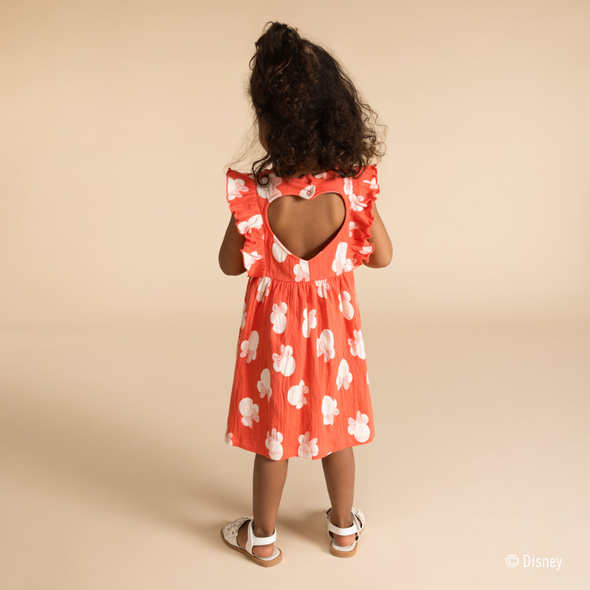 Φόρεμα κοντομάνικο με σχέδιο Minnie Disney για bebe κορίτσι 