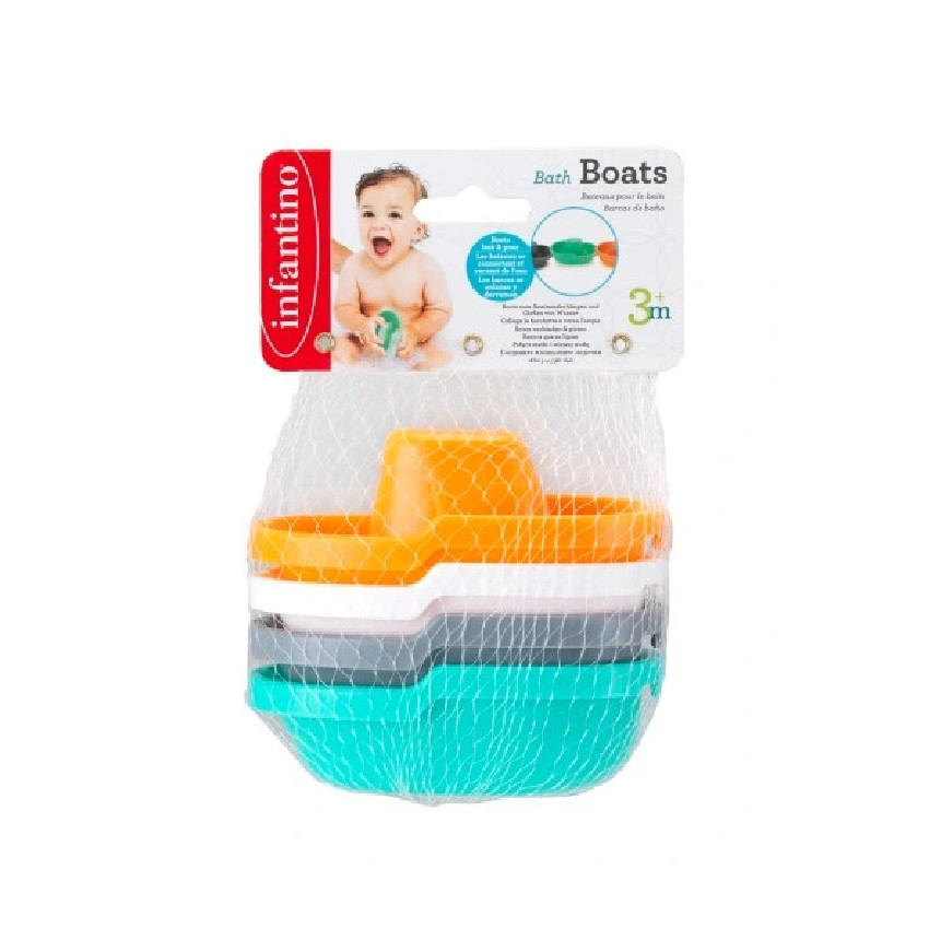 Παιχνιδι Μπανιου Bath Boats (Set Of 4) INFANTINO 